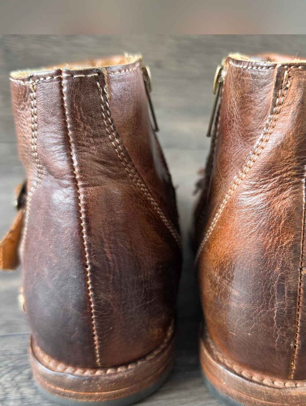 Bed Stu | Dipper Fringe Leather Ankle Boots | 9 - Picture 3 of 11